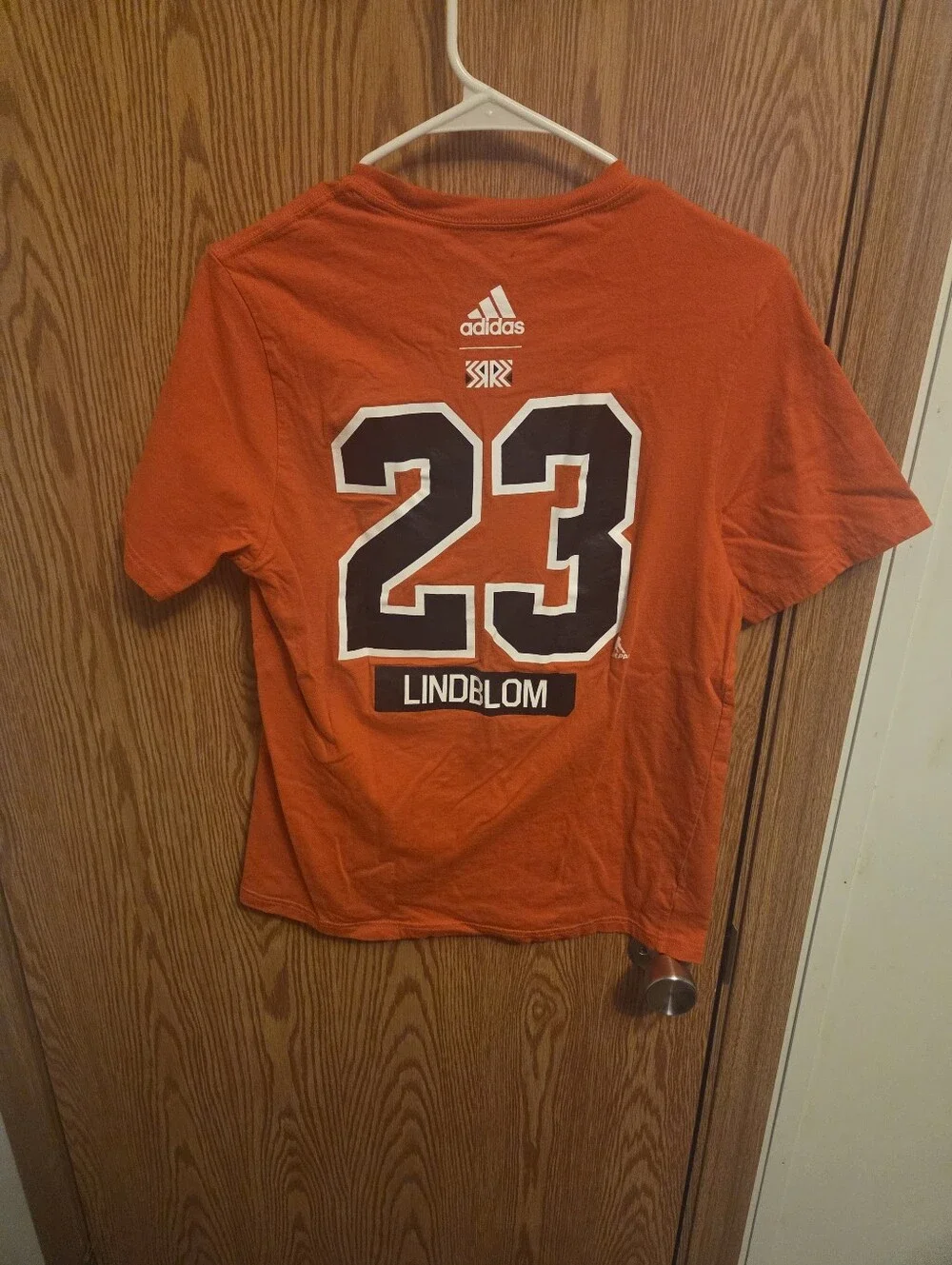 Adidas Philadelphia Flyers Oskar Lindblom Shirt Sz Medium Men's NHL